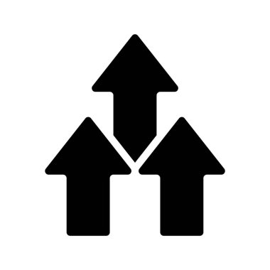 Büyüme Okları web simgesi vektör illüstrasyonu