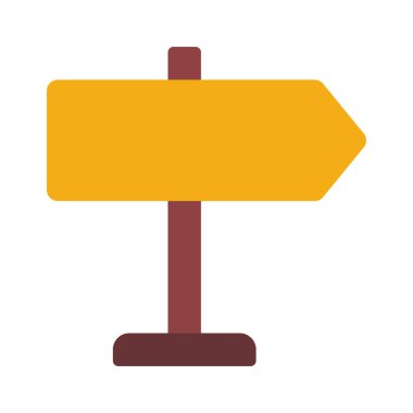 Yön İşareti simgesi. izole vektör illüstrasyonu