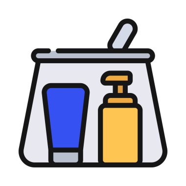 Ziplock Sıvıları Bag Web simgesi vektör illüstrasyonu