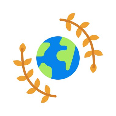 Dünya Çapında Barış Ağ ikonu vektör illüstrasyonunu Bırakıyor