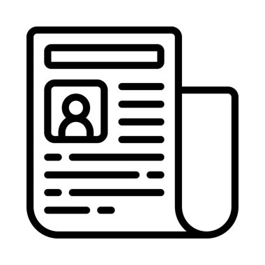 Gazete vektör çizim 