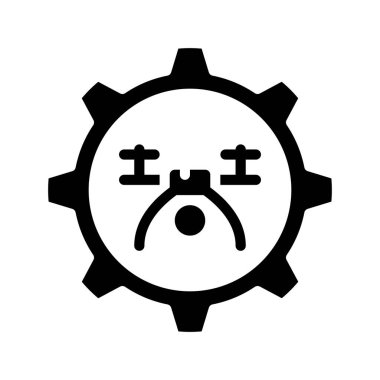 Drone Mühendislik Web simgesi vektör çizimi