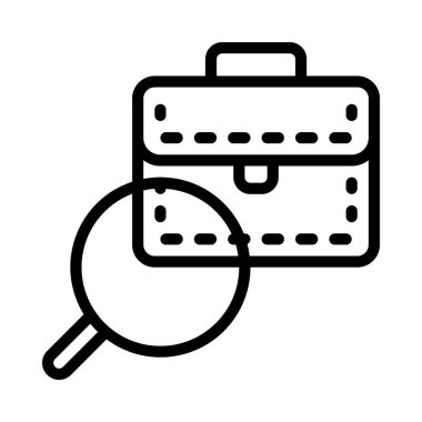 İş Arama Web simgesi vektör illüstrasyonuName