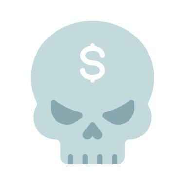 Finansal Kötülük Web ikonu vektör çizimi