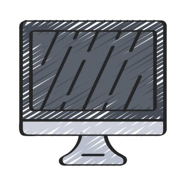 bilgisayar simgesi, vektör illüstrasyonu 