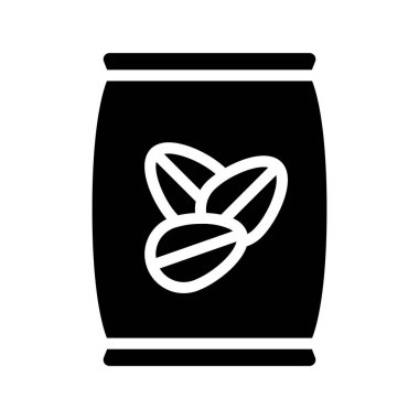 Fındık Ağı Simgesi Vektör İllüstrasyonu Çantası