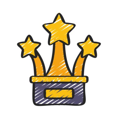 illüstrasyon izole kupa simge tasarlamak vektör yıldız