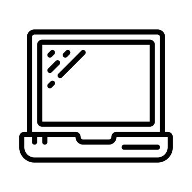 dizüstü bilgisayar simgesi, vektör illüstrasyonu 