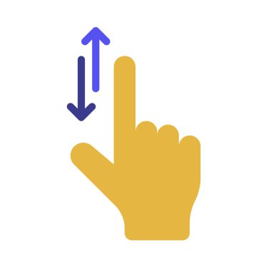 Yukarı ve Aşağı Kaydırma Ağ ikonu vektör çizimi