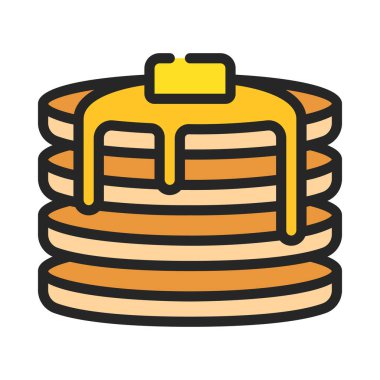 Krep Yığını ağ ikonu vektör çizimi