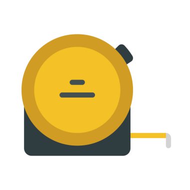 Teyp Ölçü ağ ikonu vektör illüstrasyonu