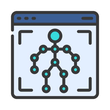 Hareket İzleme Ağı vektör çizimi