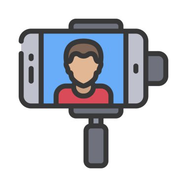 Iphone Gimbal web simgesi vektör illüstrasyonu