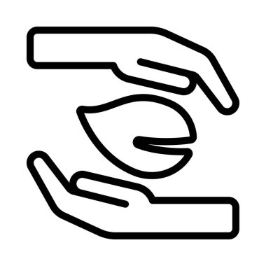 Doğa Ağı Simgesi Resmetme Elleri Koruyor