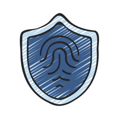 Kalkan basit kutsal kişilerin resmi, vektör çizim