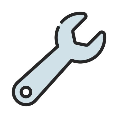 Anahtar araç simgesi, düz biçim