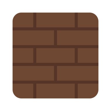 Brick Box web simgesi vektör illüstrasyonu