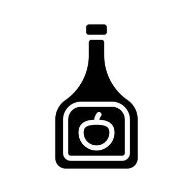 Domates Ketçap Sosu Web ikonu vektör illüstrasyonu