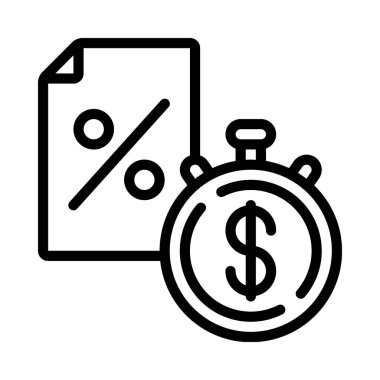 Proje Fiyat Tahmini web simgesi vektör illüstrasyonu