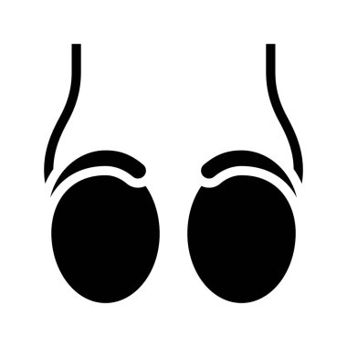 Testislerin web simgesi vektör çizimi