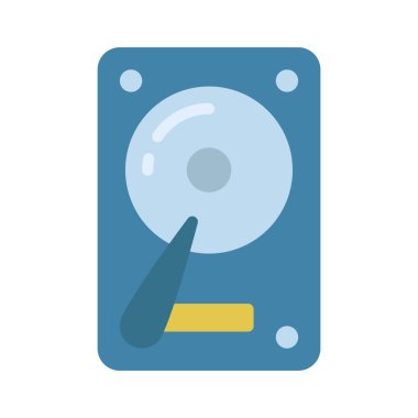 Harddrive web simgesi vektör çizimi