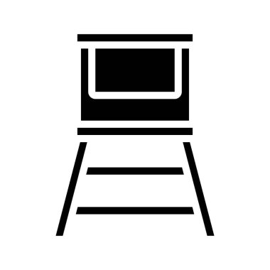 Watchtower Web simgesi vektör çizimi