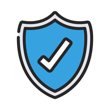 Kalkan basit kutsal kişilerin resmi, vektör çizim