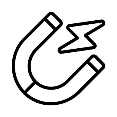 Manyetik Güç Ağı vektör çizimi