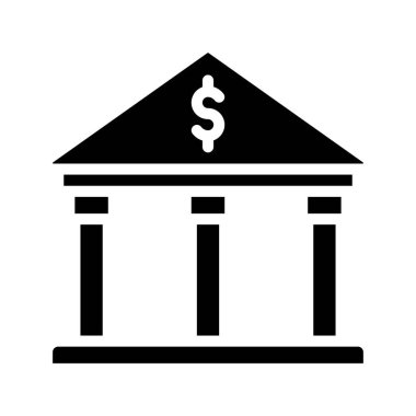 Banka oluşturma vektör simgesi, illüstrasyon 