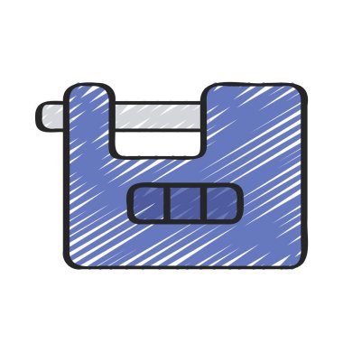 Parola Bolt Lock web simgesi vektör çizimi