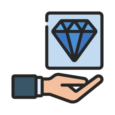 Değer Önerisi web simgesi vektör çizimi