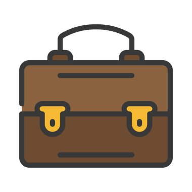 Evrak Çantası'nı web simge vektör çizim