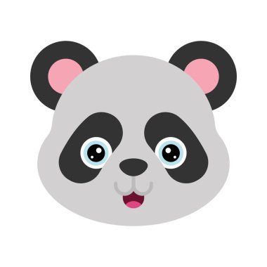 Panda web icon vector illustration