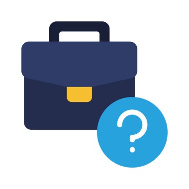 İş Sorusu web simgesi vektör illüstrasyonu