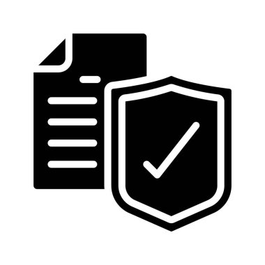 Onaylanmış Kopyalama web simgesi vektör illüstrasyonu