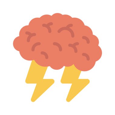 Beyin Fırtınası Web simgesi vektör illüstrasyonu
