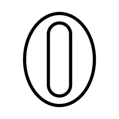 Sıfır Web simgesi vektör illüstrasyonu