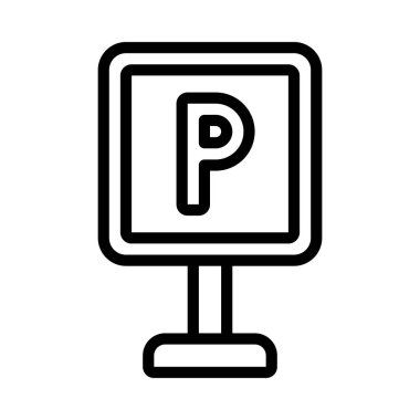 Parking web icon vector illustration