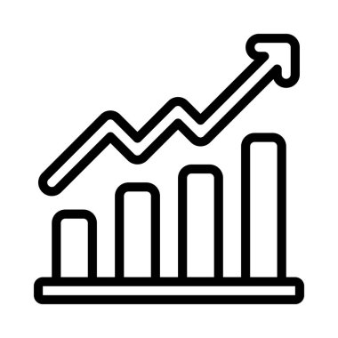 Grafiksel grafik diyagramı simgesi silueti