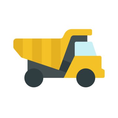 ulaşım kamyonu simgesi vektör illüstrasyonu