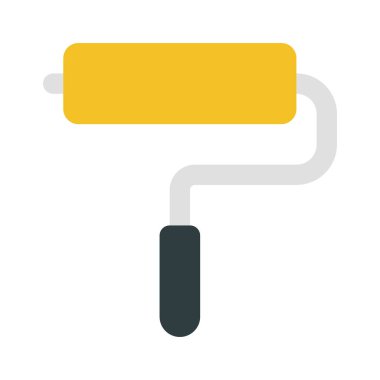 boya silindirli ağ ikonu vektör illüstrasyonu