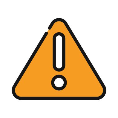 Uyarı Üçgeni, vektör çizimi basit tasarım