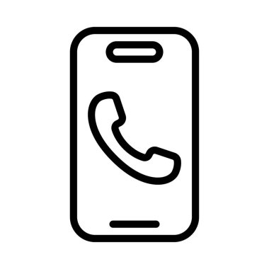 telefon çağrısı web simgesi vektör illüstrasyonu
