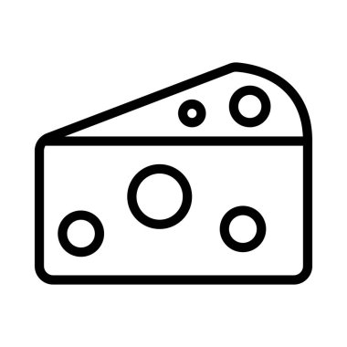 Peynir Wedge web simgesi vektör çizimi