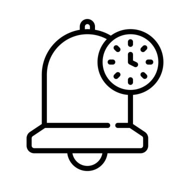 bildirim çanı simgesi, vektör illüstrasyonu basit tasarım