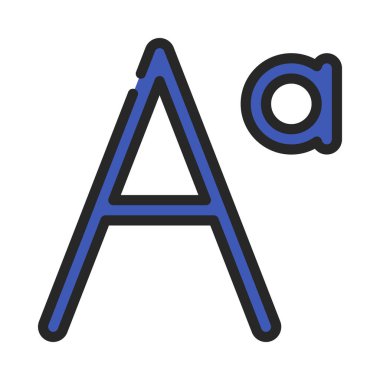 Yazı Tipi Kitabı web simgesi vektör illüstrasyonu