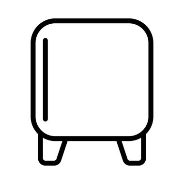  Tabure vektör simgesi, illüstrasyon 