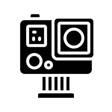 Eylem Kamerası simgesi, vektör illüstrasyonu basit tasarım