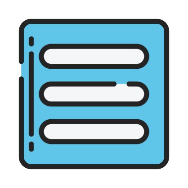 menü web simgesi vektör illüstrasyonu