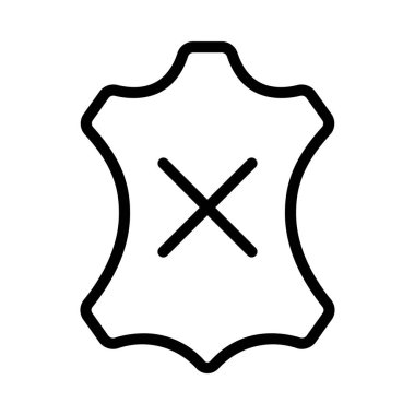 Deri ağ ikonu vektör illüstrasyonu yok